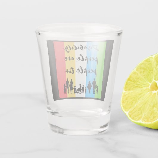 Gehandicapten zijn ook mensen shot glas (Achterkant)