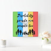 Gehandicapten zijn ook mensen vierkante klok (Huis)