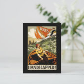 Gehandicapten zonder stemrecht briefkaart (Staand voorkant)