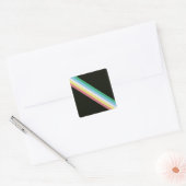 Gehandicaptenvlag voor gehandicaptenPride Vierkante Sticker (Envelop)