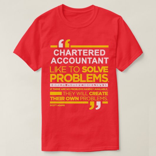 GEHANTEERDE ACCOUNTANT 5 T-SHIRT (Design voorkant)
