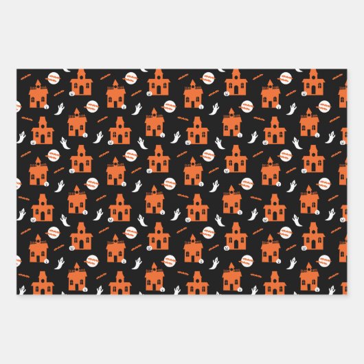 GEHAOND HUIS, DANKSKELETON EN SPIEREN INPAKPAPIER VEL (Voorkant 3)