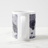 Geharmoniseerd voer van Monarch Butterfly Pair Grote Koffiekop (Achterkant)