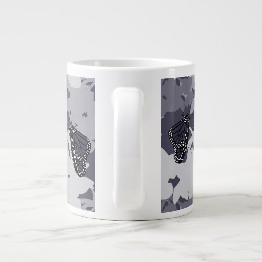 Geharmoniseerd voer van Monarch Butterfly Pair Grote Koffiekop (Achterkant)
