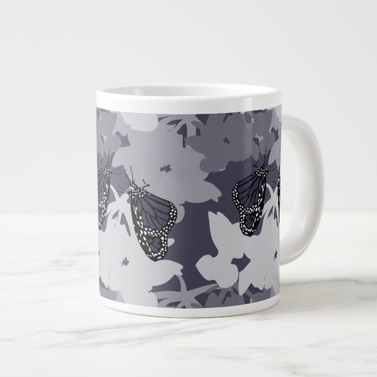 Geharmoniseerd voer van Monarch Butterfly Pair Grote Koffiekop (Voorkant rechts)