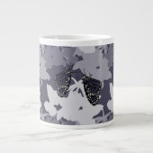 Geharmoniseerd voer van Monarch Butterfly Pair Grote Koffiekop (Voorkant)