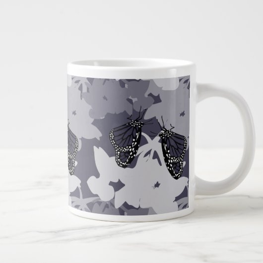 Geharmoniseerd voer van Monarch Butterfly Pair Grote Koffiekop (Rechts)