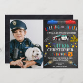 Geharmoniseerde foto van politieagent kaart (Voorkant / Achterkant)