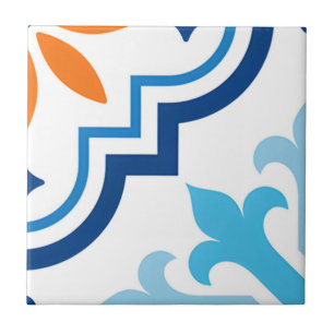 Geharmoniseerde groene en gele toontegels tegeltje