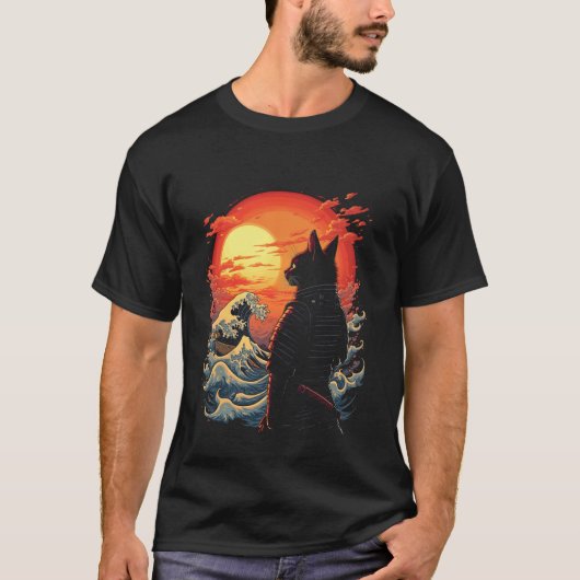 Geharnaste Kat T-shirt (Voorkant)