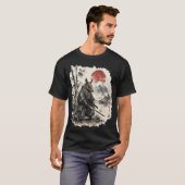 Geharnaste Samurai Gordeldier T-shirt (Voorkant volledig)