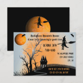 GeHaunde scène - 3x5 Gehakt Huis uitnodigen Kaart (Voorkant / Achterkant)