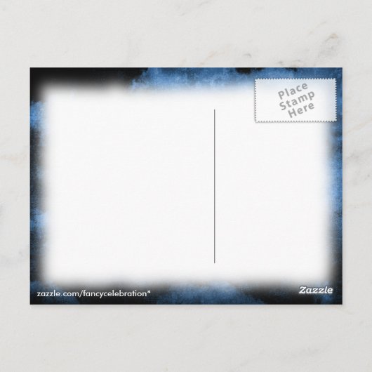 Gehaunted Castle Gothic Happy Halloween Briefkaart (Achterkant)