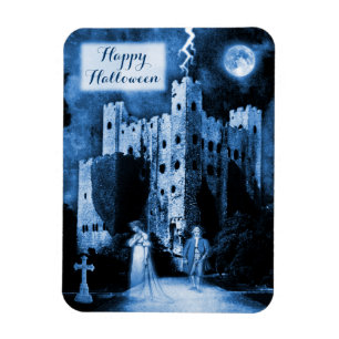 Gehaunted Castle Gothic Happy Halloween Magneet