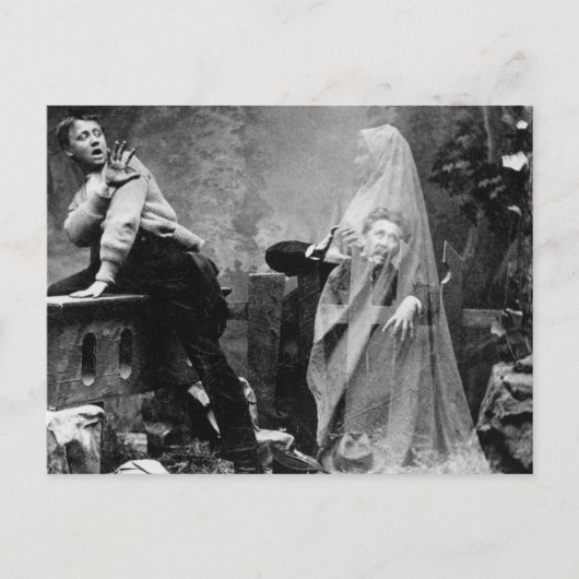 GeHaunted Lane - Ghost-foto 1880 Briefkaart (Voorkant)