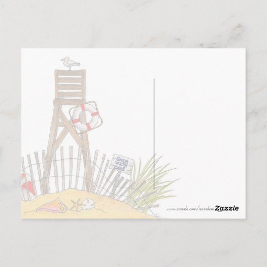 Gehavende boot - Briefkaart (Achterkant)