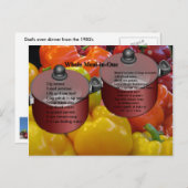 Geheel Briefkaart in één recept (Voorkant / Achterkant)