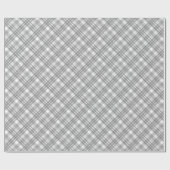Geheel gecheckt patroon van grijs wit cadeaupapier (Vlak)
