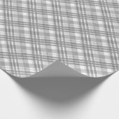 Geheel gecheckt patroon van grijs wit cadeaupapier (Hoek)