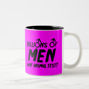 Geheel gescheiden slogan tweekleurige koffiemok