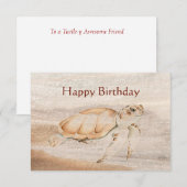 Geheel Geweldige vechtschildpad Bedankkaart (Voorkant / Achterkant)