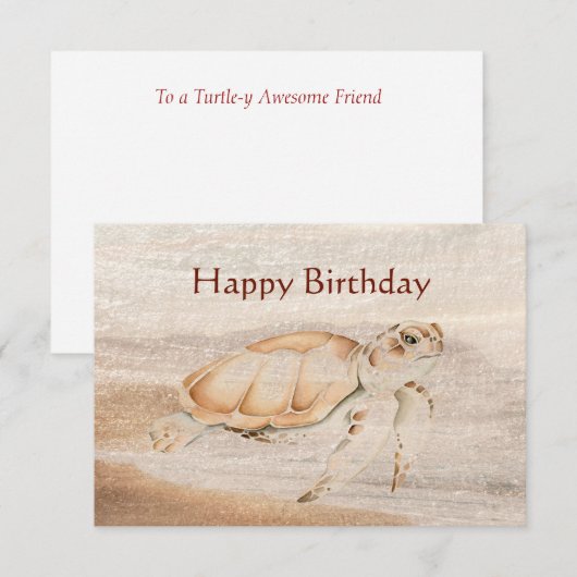 Geheel Geweldige vechtschildpad Bedankkaart (Voorkant / Achterkant)