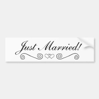 Geheel interlocked harten - zwart en wit bumpersticker