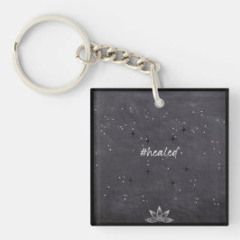 #geheeld Acrylaat Vierkant Sleutelhanger
