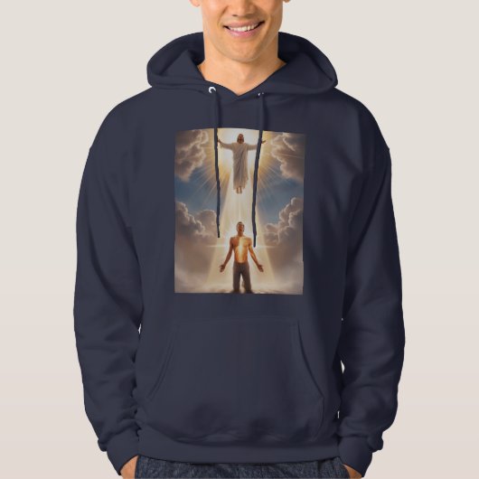 Geheeld door Zijn Licht – Inspirerend Christelijk  Hoodie (Voorkant)