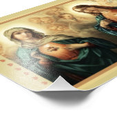 Geheilig hart van Jezus Immaculate Hart van Mary Foto Afdruk (Hoek)