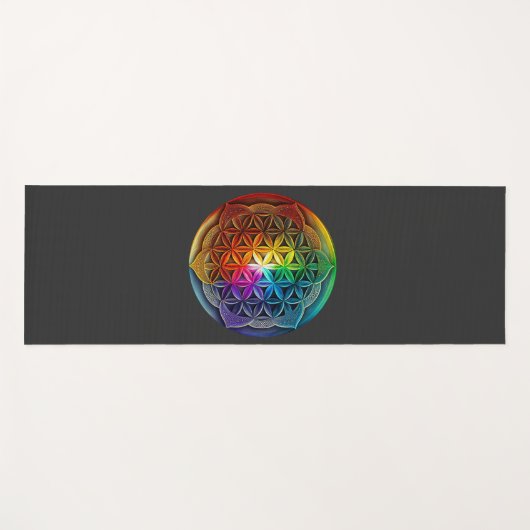 Geheiligde meetkundige ventilator van het leven Ch Yogamat (Voorkant (horizontaal))