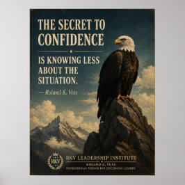 Geheim achter Vertrouwen Funny Motivatie Poster | 