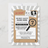 GEHEIM AGENT DETECTIVE MISDAAD SPIONAGE VERJAARDAG KAART (Voorkant)