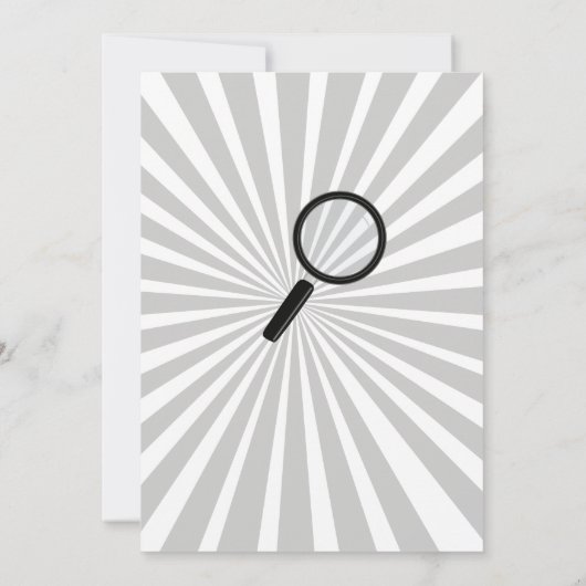 GEHEIM AGENT DETECTIVE MISDAAD SPIONAGE VERJAARDAG KAART (Achterkant)