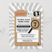 GEHEIM AGENT DETECTIVE MISDAAD SPIONAGE VERJAARDAG KAART (Voorkant / Achterkant)