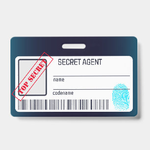 Geheim agent Detective Spy Mysterie Feestje Badge