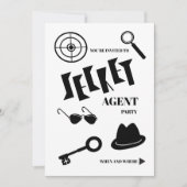 Geheim Agent Feest Kaart (Voorkant)