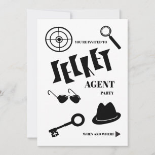 Geheim Agent Feestje Kaart