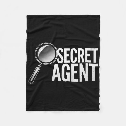 Geheim Agent - Geheim Agent Kostuum Inspecteur Spy Fleece Deken (Voorkant)