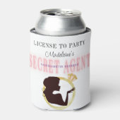 Geheim Agent Licentie Feestje Bachelorette Reispla Blikjeskoeler (Blikje Voorkant)