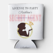 Geheim Agent Licentie Feestje Bachelorette Reispla Blikjeskoeler (Voorkant)