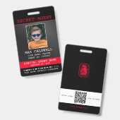 geheim agent spion badge (Front & Back)