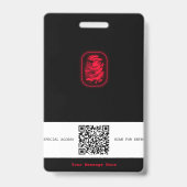 geheim agent spion badge (Back)