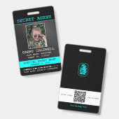 geheim agent spion badge (Voor- en achterkant)