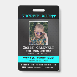 geheim agent spion badge