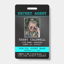 geheim agent spion badge