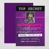 geheim agent spion partij kaart (Voorkant / Achterkant)