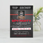geheim agent spion partij kaart (Staand voorkant)