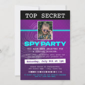 geheim agent spion partij kaart (Voorkant)