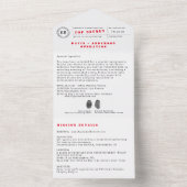 geheim agent spion uitnodiging (Binnen)